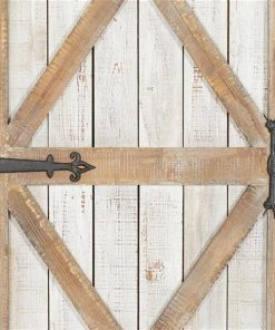 Grayson Lane 67-in H x 25-in W Brown Metal and Wood Farmhouse/Rustic Abstract Wall Accent -GRAYSON LANE shop 330901733 AlternateImage5 l