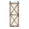 Grayson Lane 67-in H x 25-in W Brown Metal and Wood Farmhouse/Rustic Abstract Wall Accent