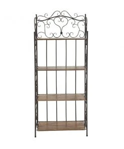 Grayson Lane 12-in D x 27-in W x 68-in H 4-Tier Decorative Metal Shelves -GRAYSON LANE shop 330901741 AlternateImage5 l