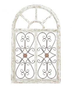 Grayson Lane 46-in H x 29-in W Brown Wood Transitional Ornamental Wall Accent