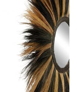 Grayson Lane 44.5-in L X 44.5-in W Bohemian Round Black Framed Wall Mirror -GRAYSON LANE shop 330901757 AlternateImage3 l