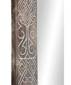 Grayson Lane 71-in L X 31.5-in W Eclectic Rectangle Brown Framed Wall Mirror -GRAYSON LANE shop 330901758 AlternateImage3 l