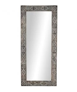 Grayson Lane 71-in L X 31.5-in W Eclectic Rectangle Brown Framed Wall Mirror -GRAYSON LANE shop 330901758 AlternateImage5 l