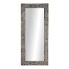 Grayson Lane 71-in L X 31.5-in W Eclectic Rectangle Brown Framed Wall Mirror