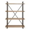 Grayson Lane 14-in D x 47-in W x 67-in H 4-Tier Decorative Wood Shelves