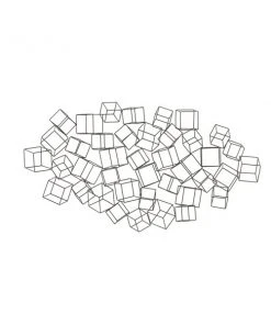 Grayson Lane 27-in H x 48-in W Black Metal Modern/Contemporary Abstract Wall Accent