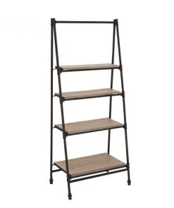 Grayson Lane 14-in D x 25-in W x 56-in H 4-Tier Leaning Wood Shelves -GRAYSON LANE shop 330901772 AlternateImage5 l
