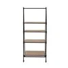 Grayson Lane 14-in D x 25-in W x 56-in H 4-Tier Leaning Wood Shelves