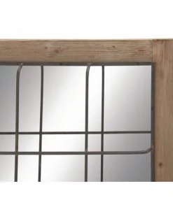 Grayson Lane 52.13-in L X 36.5-in W Industrial Rectangle Brown Framed Wall Mirror -GRAYSON LANE shop 330901773 AlternateImage3 l