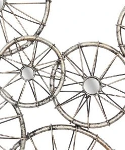 Grayson Lane 34-in H x 60-in W Silver Metal Industrial Ornamental Wall Accent 8 Grayson Lane 34-in H x 60-in W Silver Metal Industrial Ornamental Wall Accent -GRAYSON LANE shop 330901774 AlternateImage6 l