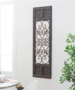 Grayson Lane 57-in H x 20-in W Brown Wood and Metal Traditional Ornamental Wall Accent -GRAYSON LANE shop 330901781 AlternateImage3 l