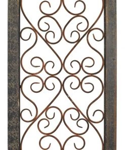 Grayson Lane 57-in H x 20-in W Brown Wood and Metal Traditional Ornamental Wall Accent -GRAYSON LANE shop 330901781 AlternateImage6 l