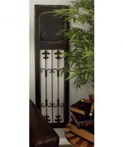 Grayson Lane 57-in H x 16-in W Brown Metal Traditional Architecture Wall Accent -GRAYSON LANE shop 330901782 AlternateImage3 l