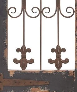 Grayson Lane 57-in H x 16-in W Brown Metal Traditional Architecture Wall Accent -GRAYSON LANE shop 330901782 AlternateImage5 l