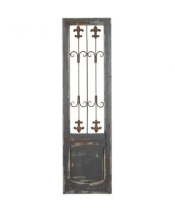 Grayson Lane 57-in H x 16-in W Brown Metal Traditional Architecture Wall Accent