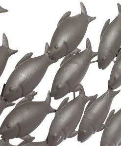 Grayson Lane 20-in H x 53-in W Brown Metal Coastal Fish Wall Accent -GRAYSON LANE shop 330901783 AlternateImage5 l