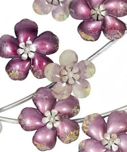 Grayson Lane 13-in H x 50-in W Purple Metal Glam Floral and Botanical Wall Accent 7 Grayson Lane 13-in H x 50-in W Purple Metal Glam Floral and Botanical Wall Accent -GRAYSON LANE shop 330901787 AlternateImage5 l