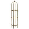 Grayson Lane 17.5-in D x 17.5-in W x 72.5-in H 3-Tier Decorative Metal Shelves