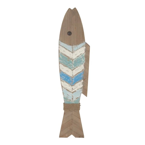 Grayson Lane 10-in H x 44-in W Brown Wood Coastal Fish Wall Accent 1 Grayson Lane 10-in H x 44-in W Brown Wood Coastal Fish Wall Accent