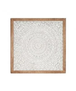 Grayson Lane 47-in H x 47-in W White Metal Vintage Floral and Botanical Wall Accent