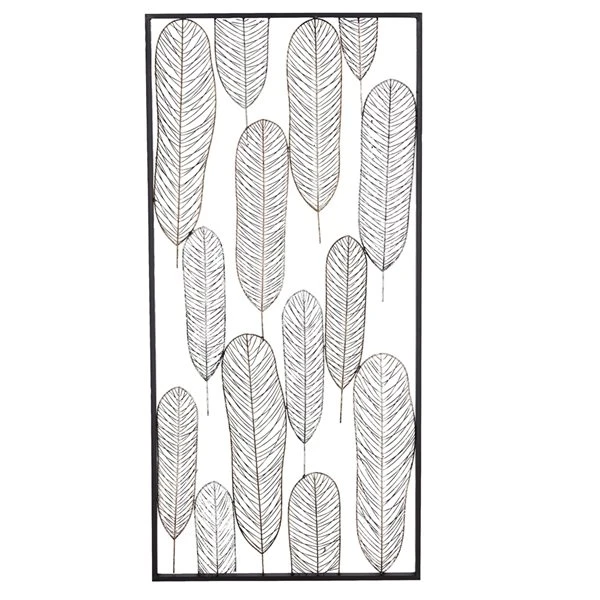 Grayson Lane 22-in H x 46-in W Black Metal Modern Floral and Botanical Wall Accent 1 Grayson Lane 22-in H x 46-in W Black Metal Modern Floral and Botanical Wall Accent
