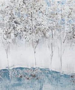 Grayson Lane Silver Wood Framed 31.5-in H x 47-in W Contemporary Canvas Painting -GRAYSON LANE shop 330901814 AlternateImage4 l