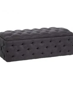 Grayson Lane Vintage Grey Storage Bench