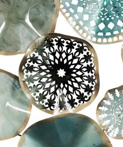 Grayson Lane 25-in H x 50-in W Multicoloured Metal Modern/Contemporary Ornamental Wall Accent -GRAYSON LANE shop 330901817 AlternateImage6 l