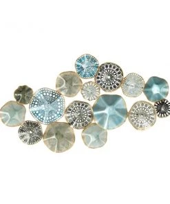 Grayson Lane 25-in H x 50-in W Multicoloured Metal Modern/Contemporary Ornamental Wall Accent