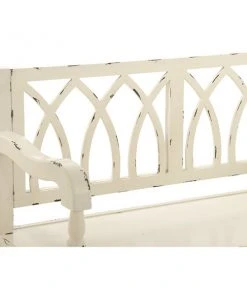 Grayson Lane Farmhouse Distressed White Wood Accent Bench -GRAYSON LANE shop 330901818 AlternateImage3 l