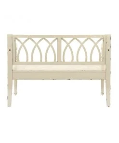 Grayson Lane Farmhouse Distressed White Wood Accent Bench -GRAYSON LANE shop 330901818 AlternateImage6 l