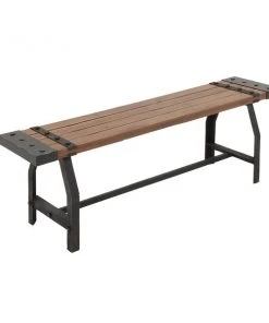 Grayson Lane Industrial Brown/Obsidian Black Accent Bench -GRAYSON LANE shop 330901825 AlternateImage5 l