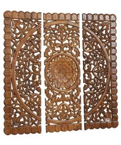 Grayson Lane 48-in H x 16-in W Brown Wood Traditional Ornamental Wall Accent - 3-Pack -GRAYSON LANE shop 330901826 AlternateImage7 l
