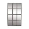Grayson Lane 44.63-in L X 26.5-in W Industrial Rectangle Grey Framed Wall Mirror