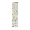 Grayson Lane 69-in H x 17-in W White Wood Transitional Abstract Wall Accent