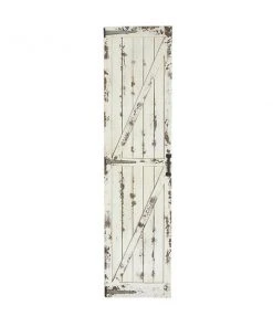 Grayson Lane 69-in H x 17-in W White Wood Transitional Abstract Wall Accent