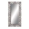 Grayson Lane 72-in L X 36-in W Traditional Rectangle Grey Framed Wall Mirror