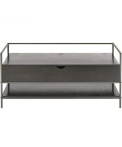 Grayson Lane Contemporary Cool Brown Storage Bench