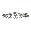 Grayson Lane 12-in H x 51-in W Blue Metal Traditional Floral and Botanical Wall Accent