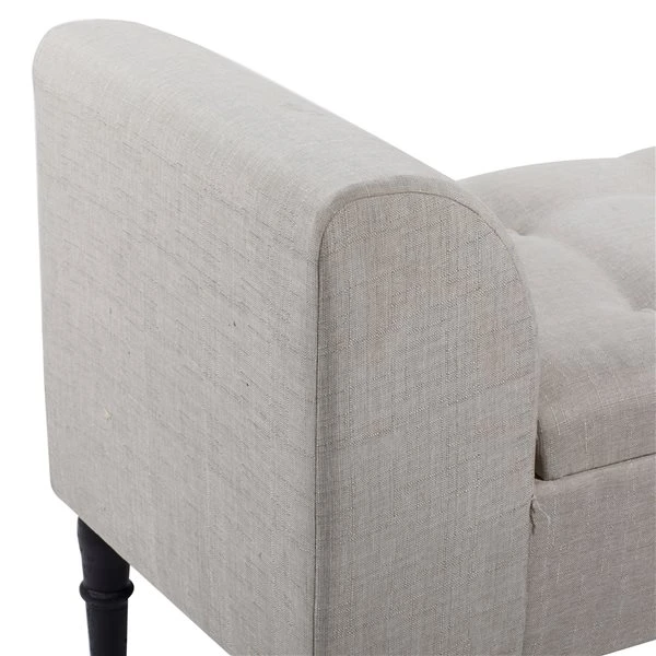 Grayson Lane Industrial Ivory White Storage Bench 3 Grayson Lane Industrial Ivory White Storage Bench - Image 3