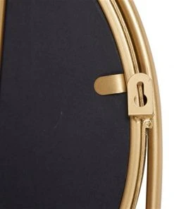 Grayson Lane 43-in L X 20-in W Contemporary Round Gold Framed Wall Mirror -GRAYSON LANE shop 330901837 AlternateImage7 l