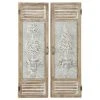Grayson Lane 52-in H x 15-in W Brown Metal Farmhouse/Rustic Nature Wall Accent - 2-Pack