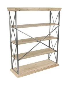 Grayson Lane 17-in D x 48-in W x 60-in H 5-Tier Decorative Wood Shelves -GRAYSON LANE shop 330901844 AlternateImage5 l