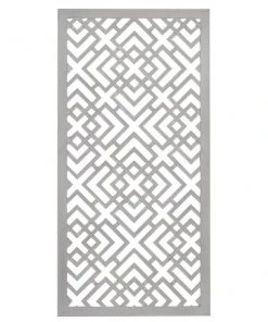 Grayson Lane 48-in H x 24-in W White MDF Farmhouse/Rustic Abstract Wall Accent