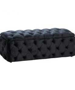 Grayson Lane Industrial Black Accent Bench