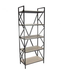 Grayson Lane 15-in D x 29-in W x 74-in H 5-Tier Decorative Wood Shelves