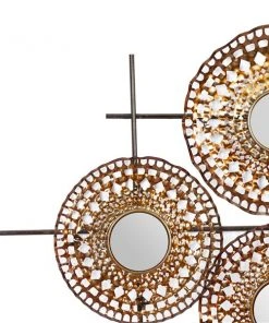 Grayson Lane 25-in H x 51-in W Brown Metal Modern/Contemporary Ornamental Wall Accent -GRAYSON LANE shop 330901867 AlternateImage6 l