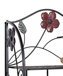 Grayson Lane 12-in D x 25-in W x 68-in H 4-Tier Decorative Metal Shelves -GRAYSON LANE shop 330901870 AlternateImage3 l