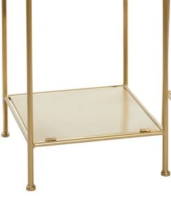 Grayson Lane 13.30-in D x 13.30-in W x 74-in H 4-Tier Decorative Metal Shelves -GRAYSON LANE shop 330901878 AlternateImage4 l