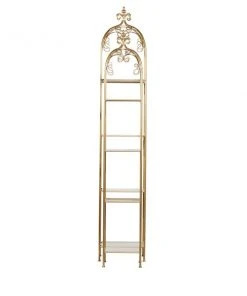 Grayson Lane 13.30-in D x 13.30-in W x 74-in H 4-Tier Decorative Metal Shelves -GRAYSON LANE shop 330901878 AlternateImage5 l